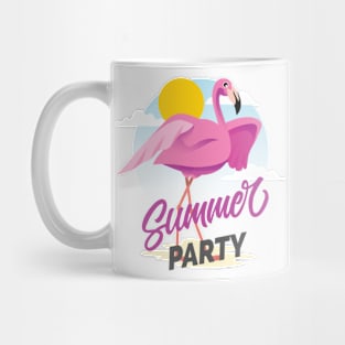 Summer sun pink flamingo Mug